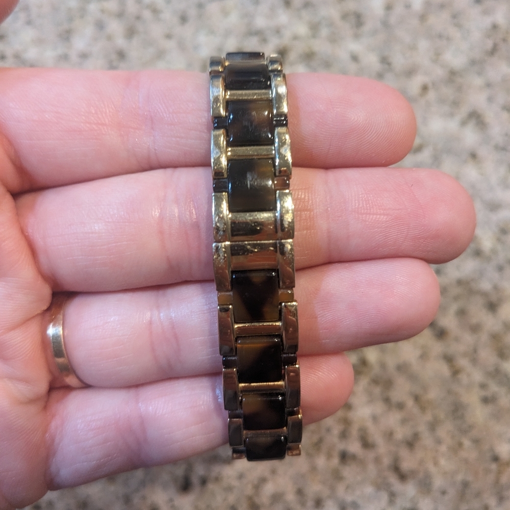 Gold & Tortoise Shell Kate Spade Watch - Picture 7 of 7
